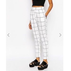 ASOS White High Waisted Pants